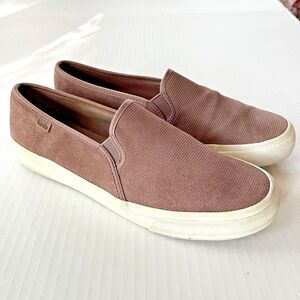 Keds Double Decker Suede Slip-On Women’s Shoes Size 9.5M Mauve Dark Pink Casual